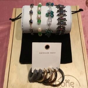 American Eagle Earings Four non branded costume jewelry bracelets